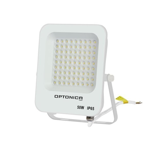 Image of Optonica fehér LED reflektor 50W 4500lm 6000K hideg fehér IP65 90° 5710