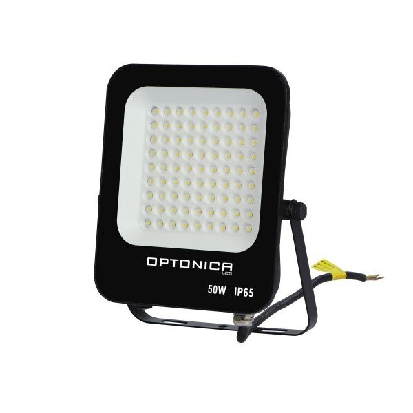 Image of Optonica fekete LED reflektor 50W 4500lm 6000K hideg fehér IP65 90° 5730