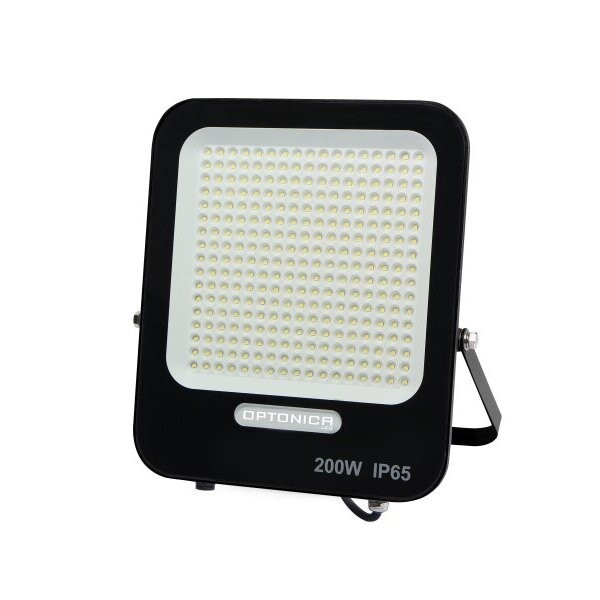 Image of Optonica fekete LED reflektor 200W 18000lm 6000K hideg fehér IP65 90° 5738