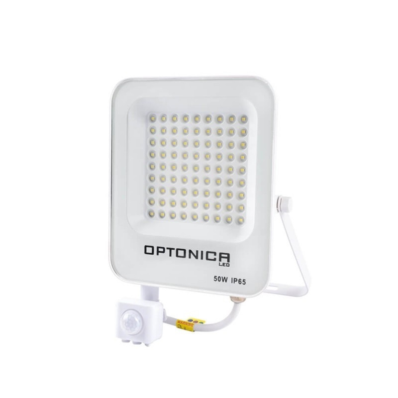 Image of Optonica LED mozgásérzékelős reflektor 50W 4500lm 6000K fehér 90º 5769