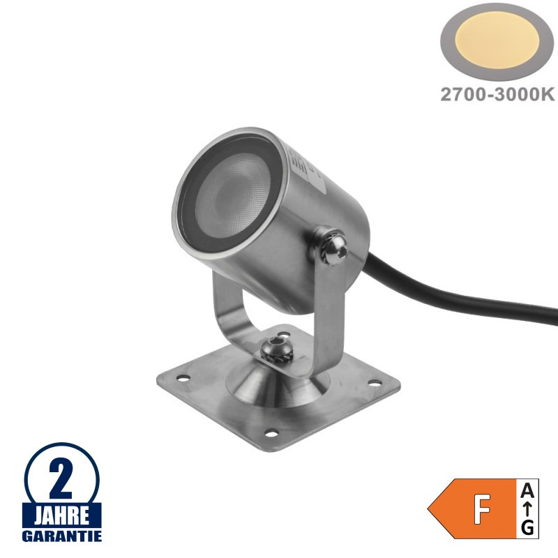 Image of Optonica 1,3 W-os LED padló- és járdalámpa, forgatható 24V IP68 meleg fehér / 590