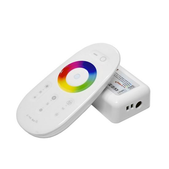 Image of Optonica RF Touch RGBW LED vezérlő 288W-576W Fehér 6329