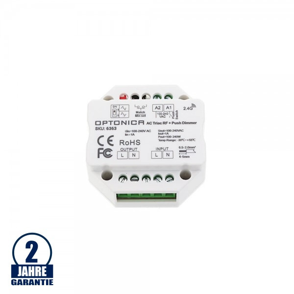 Image of Optonica LED S1-B Triac RF Controller 100-240VAC 1A 1 csatornás 6363