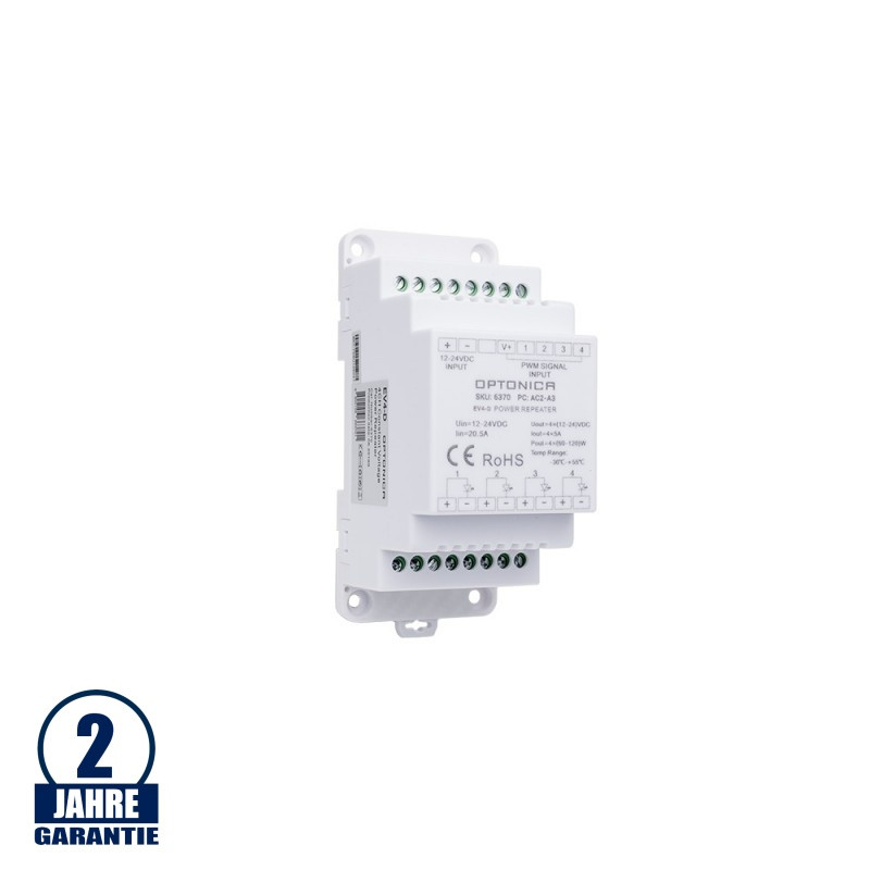 Image of Optonica LED EV4-D 12-24V átjátszó 20A 4 csatornás 3KV szigetelt 6370