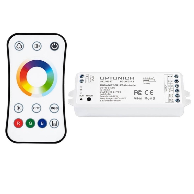 Image of OPTONICA LED RGB+CCT vezérlő szett 6387