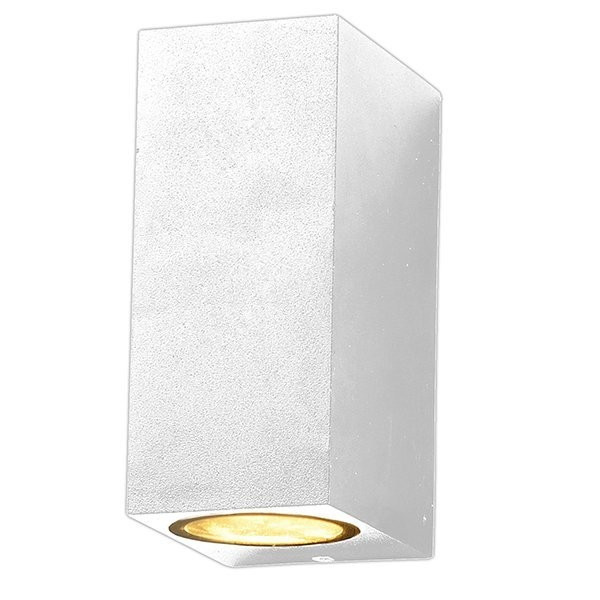 Image of OPTONICA LED Fehér fali lámpa szögletes 2* GU10-es foglalattal 7441