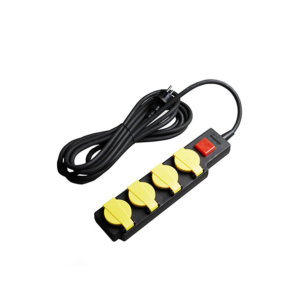 Image of Optonica Power Strip 4 aljzat IP44 + BE/KI gomb / 7613