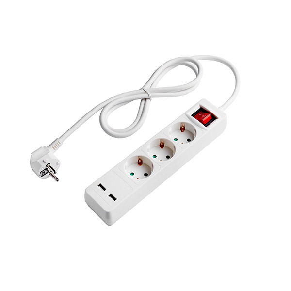 Image of Optonica Power Strip 3 aljzat + ON/OFF gomb és 2xUSB / 7615