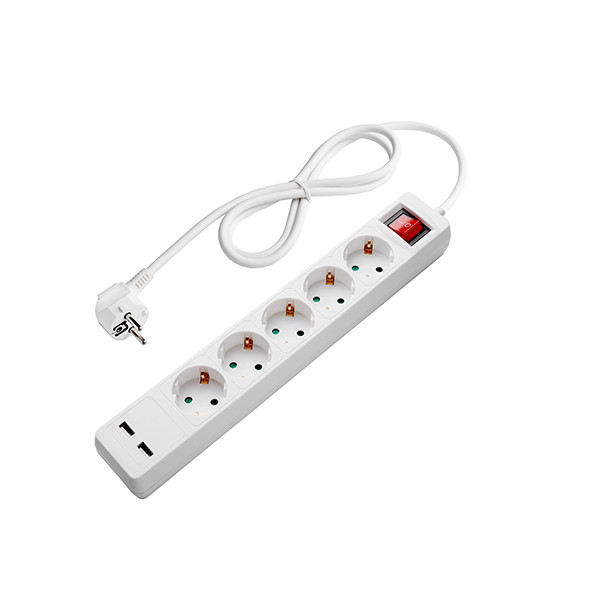 Image of Optonica Power Strip 5 aljzat + ON/OFF gomb és 2xUSB / 7616