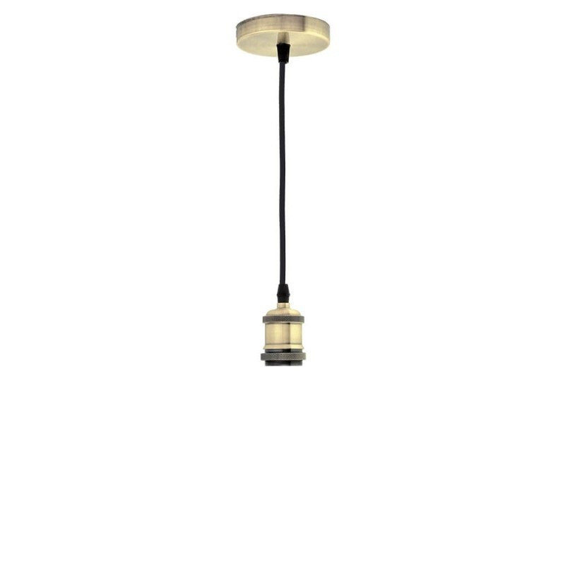 Image of Optonica vintage függőlámpa E27 foglalattal bronz 1m 9047