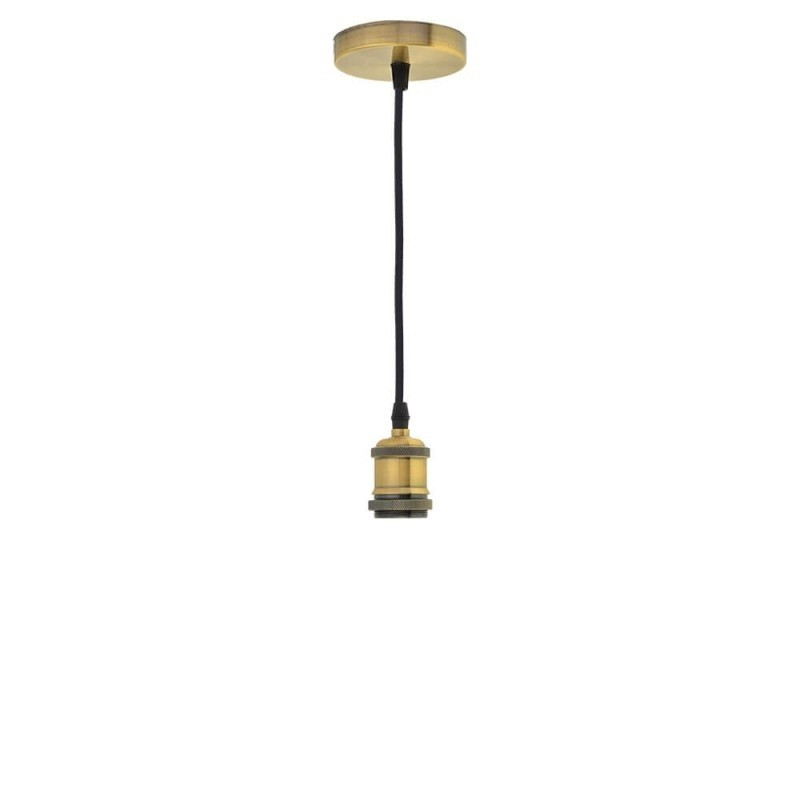Image of Optonica vintage függőlámpa E27 foglalattal sárgaréz 1m 9049