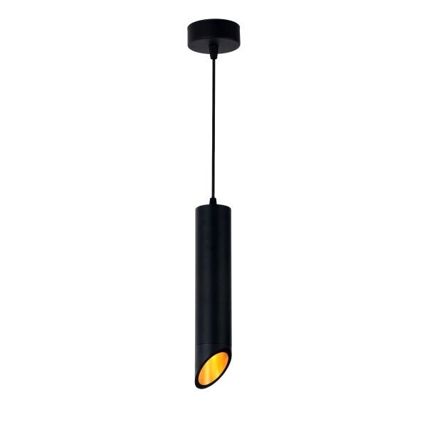 Image of optonica függesztett dekor alumínium cső lámpa fekete külső, GU10-es foglalattal, 9050