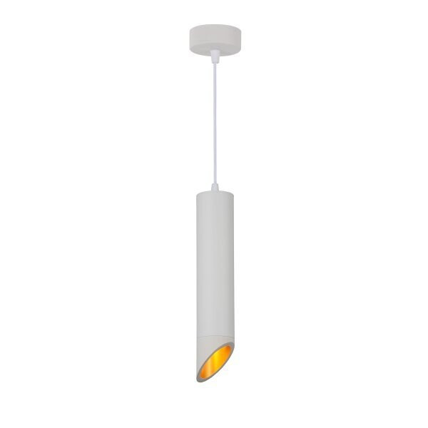 Image of optonica függesztett dekor alumínium cső lámpa fehér külső, GU10-es foglalattal, 9054