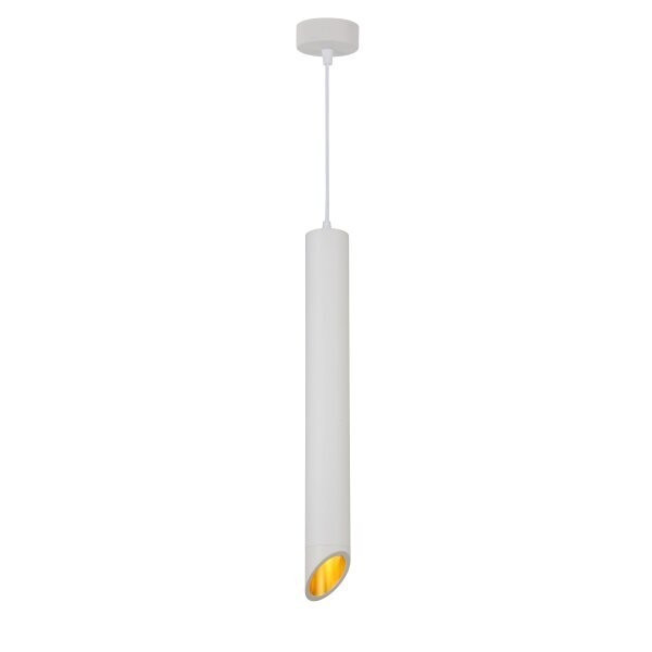 Image of optonica függesztett dekor alumínium cső lámpa fehér külső, GU10-es foglalattal, 9056