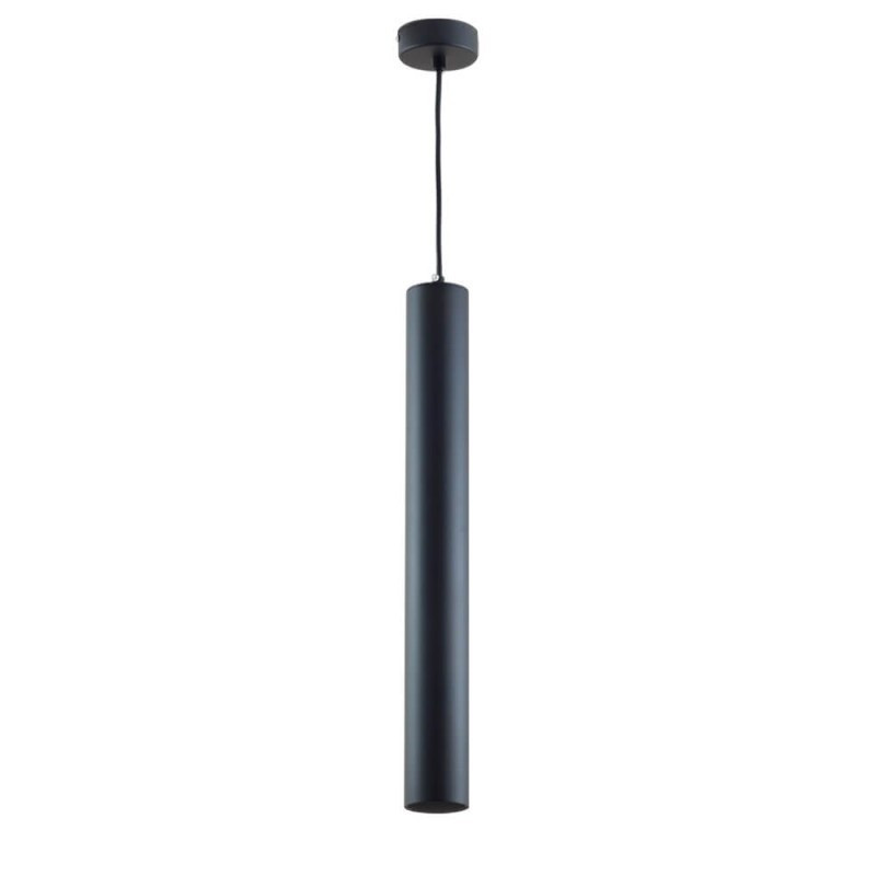 Image of optonica függesztett dekor alumínium cső lámpa fekete külső, GU10-es foglalattal, 9058