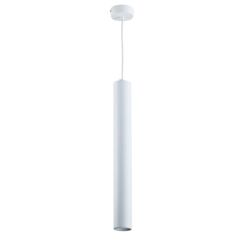 Image of optonica függesztett dekor alumínium cső lámpa fehér külső, GU10-es foglalattal, 9059