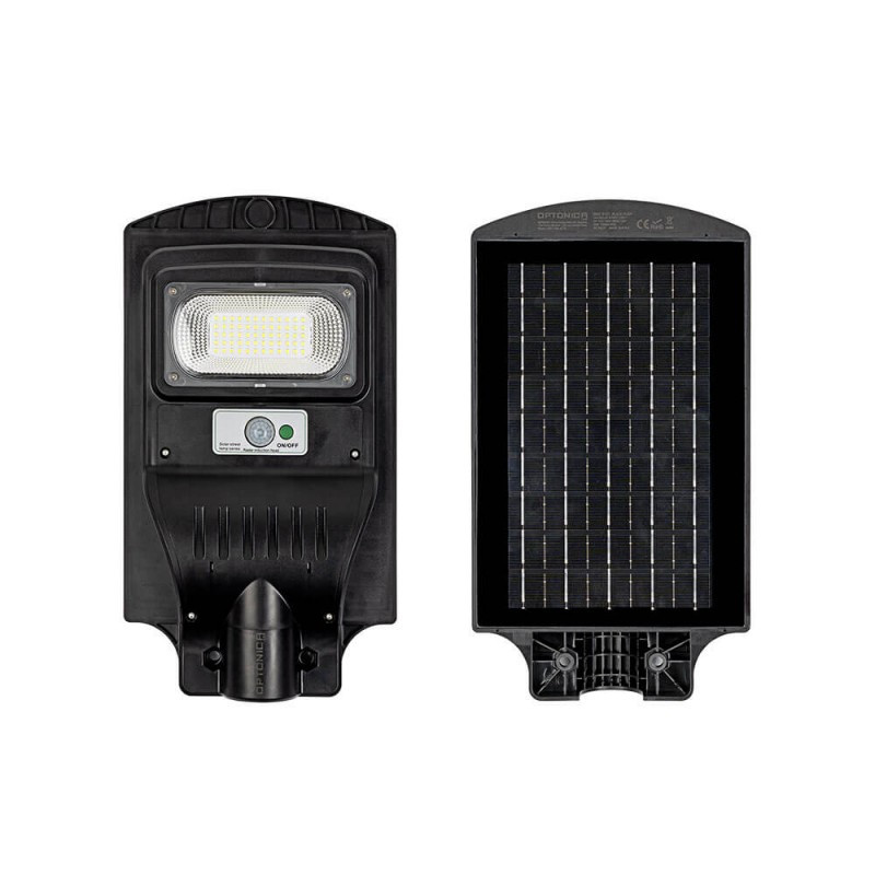 Image of Optonica napelemes utcai LED lámpa akkumulátorral 8W 500lm 6000K hideg fehér IP65 120º 9126