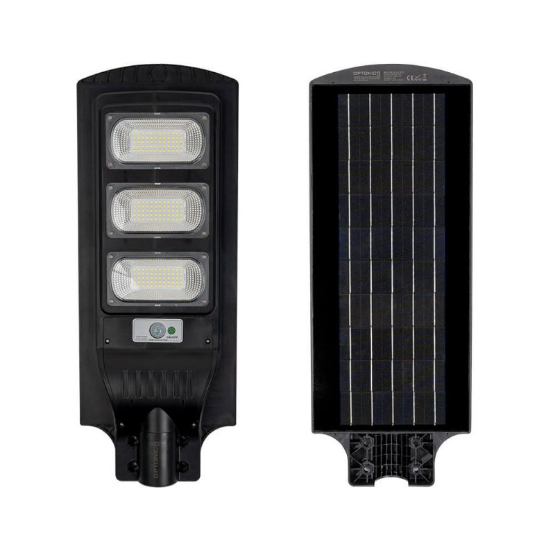 Image of Optonica napelemes utcai LED lámpa akkumulátorral 15W 1800lm 6000K hideg fehér IP65 120º 9128