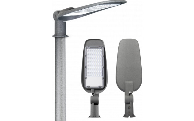 Image of Optonica szürke utcai LED lámpa 100W 10000lm 6000K hideg fehér IP65 9207