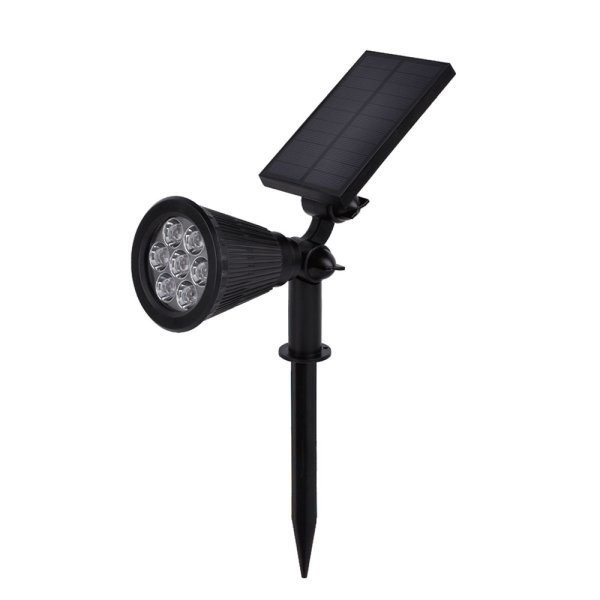 Image of Optonica fekete szolár kerti LED lámpa 1,5W 60lm 6000K zöld fény IP65 9324