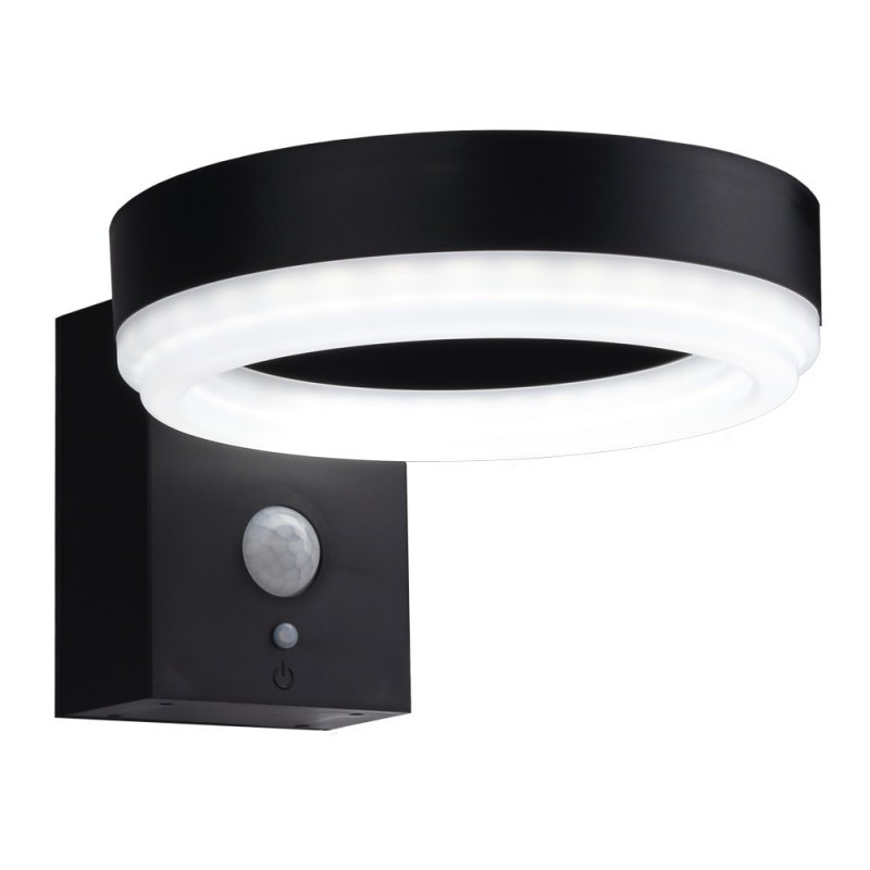 Image of Optonica LED Napelemes Mozgásérzékelős Kerti Fali Lámpa 600lm 6W hideg fehér 9340
