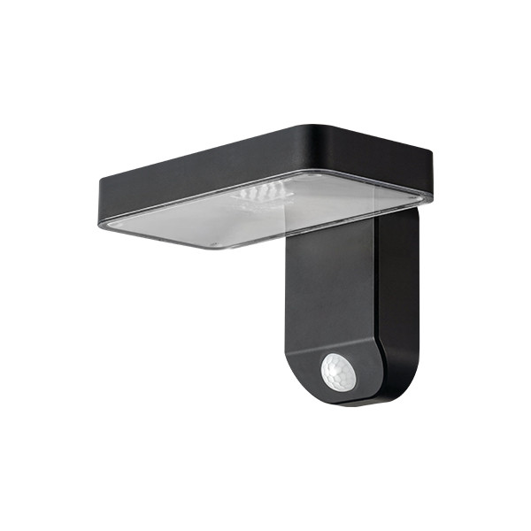 Image of Optonica LED napelemes lámpa 9W - négyzet, mozgásérzékelővel/ 9347
