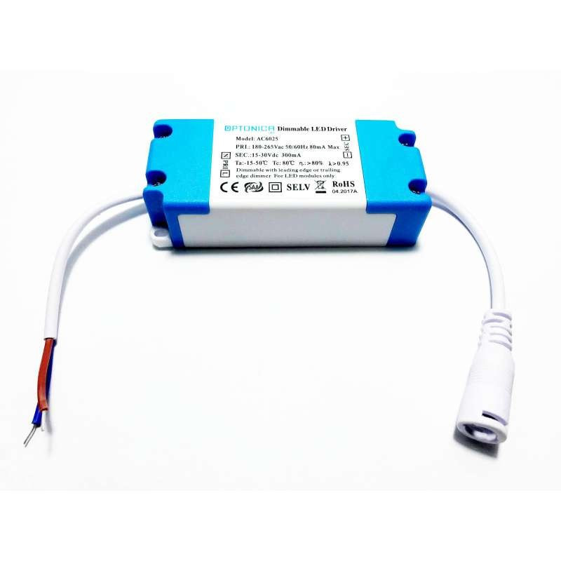Image of OPTONICA DIMMELHETŐ LED-PANEL DRIVER 20-30X1W, 220V, 300MA/ AC6027
