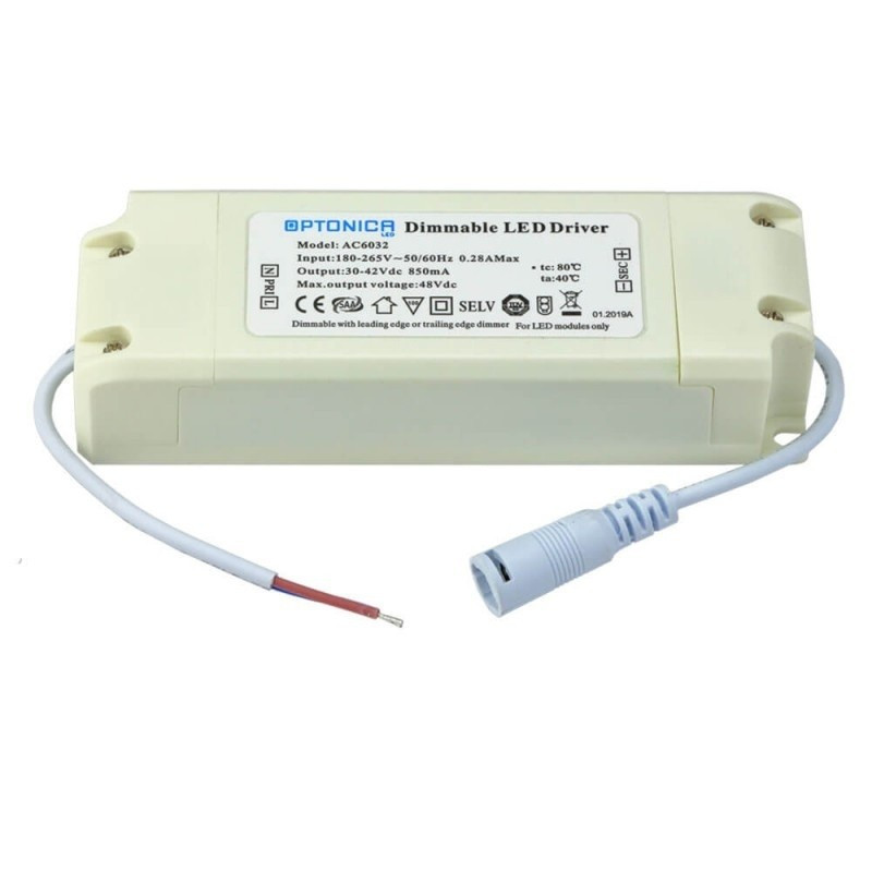 Image of Optonica Dimmelhető LED Panel Driver /45W/DC: 30-45V/1000mA/AC6028
