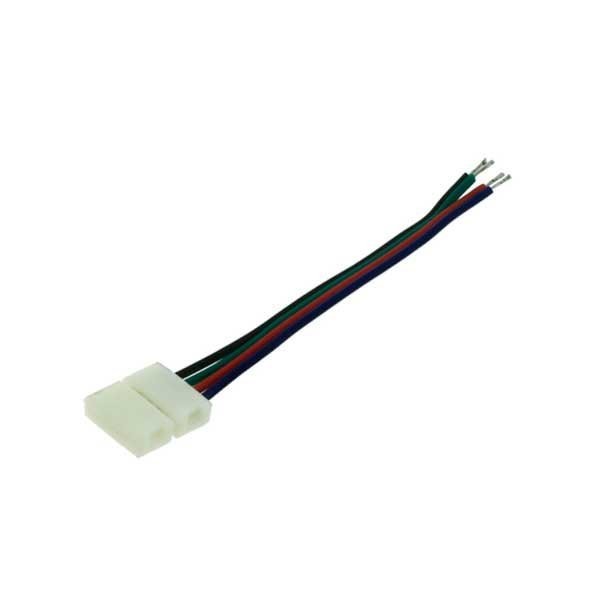 Image of Optonica Rugalmas vezetékes toldó RGB led szalaghoz 4 érintkezős / AC6614
