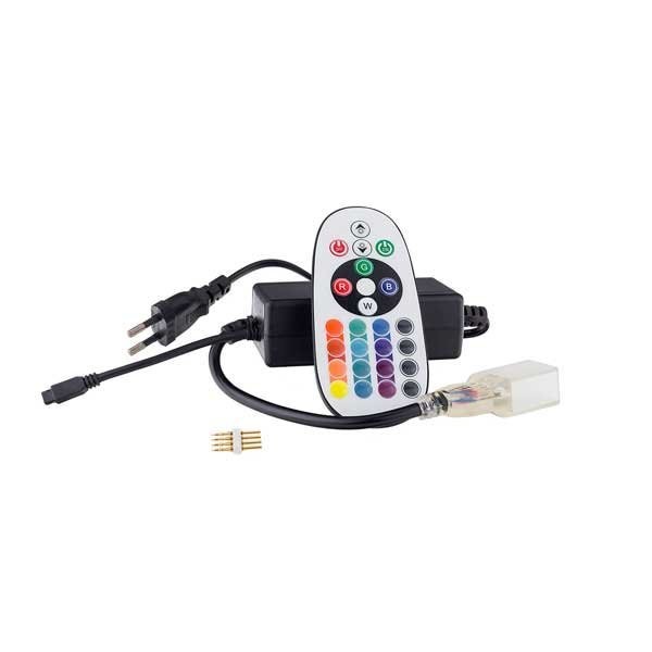 Image of Optonica NEON FLEX tápkábel+verérlő RGB flexibilis fénykábelhez / AC6638