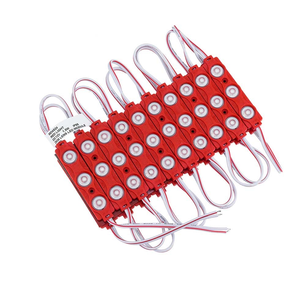 Image of OPTONICA LED MODUL 3-2835/160°/ DC12V / 1,5W / 75x15mm/ piros /MO4524