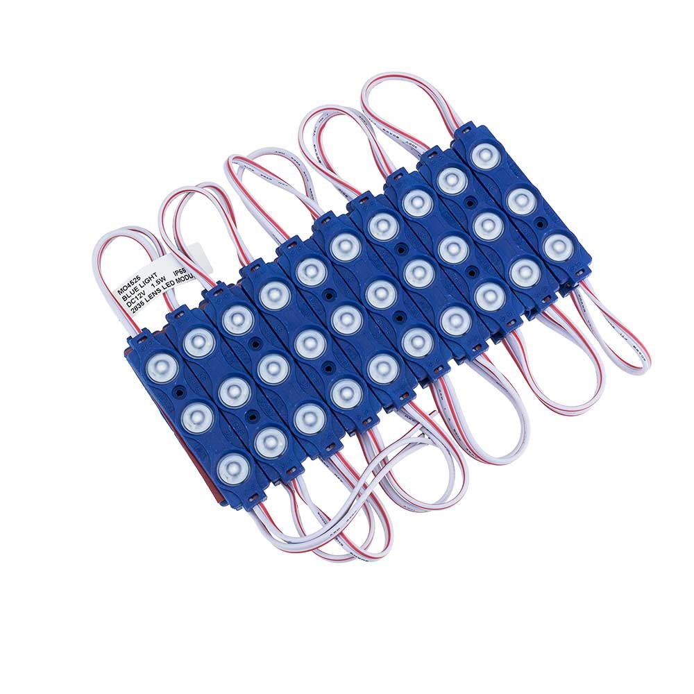 Image of OPTONICA LED MODUL 3-2835/160°/ DC12V / 1,5W / 75x15mm/ kék /MO4525