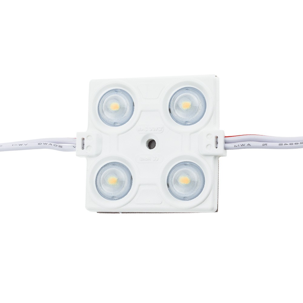 Image of OPTONICA LED MODUL 4-2835/160°/ DC12V / 2,4W / 38x38mm/ meleg fehér /MO4562