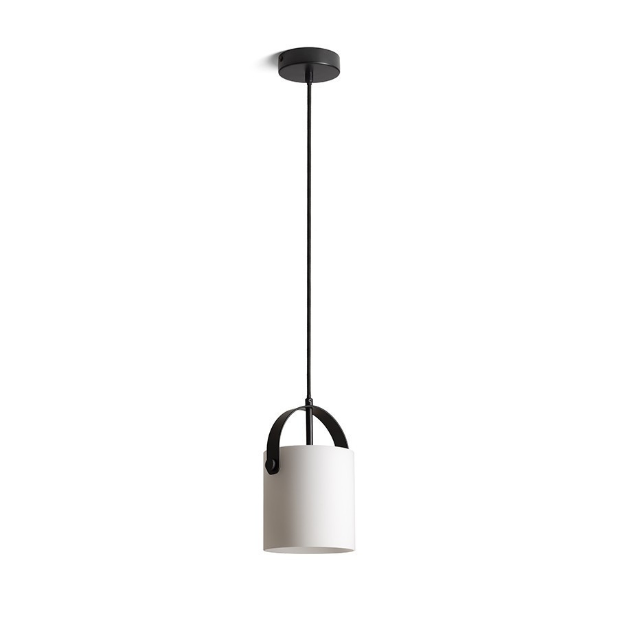 Image of RENDL JULIETTA 16 függö lámpa opál üveg/fekete 230V E27 20W