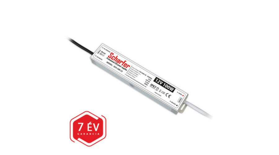 Image of SCHARFER Professzionális Led tápegység 100W, 12V