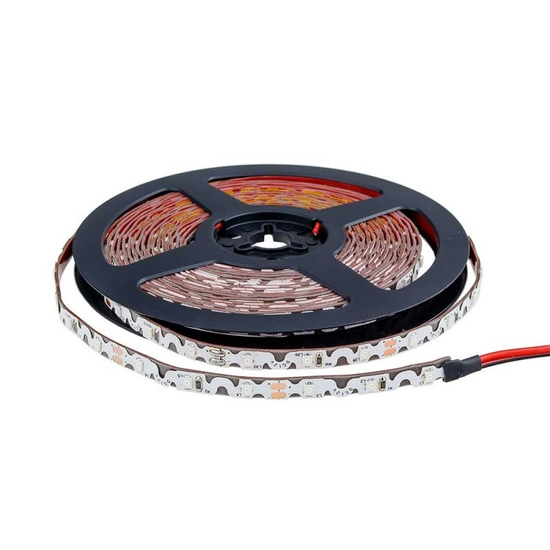 Image of Optonica beltéri hajlítható SMD2835 piros LED szalag 12V 864lm/m 60LED/m 7,2W/m IP20 120° 4543