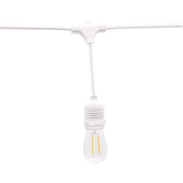 Image of Optonica sorolható kültéri fényfüzér 15db E27 foglalattal/14.4m/ IP65/OT5053